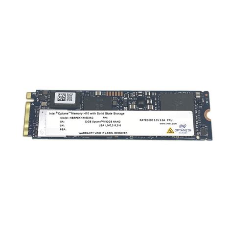 intel optane memory h10 32gb+512gb.